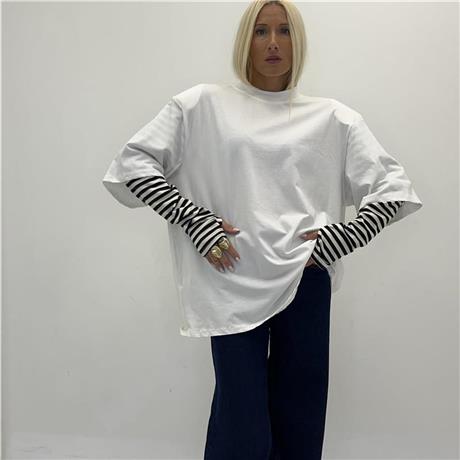 Maglia con manica doppio strato LAYERED